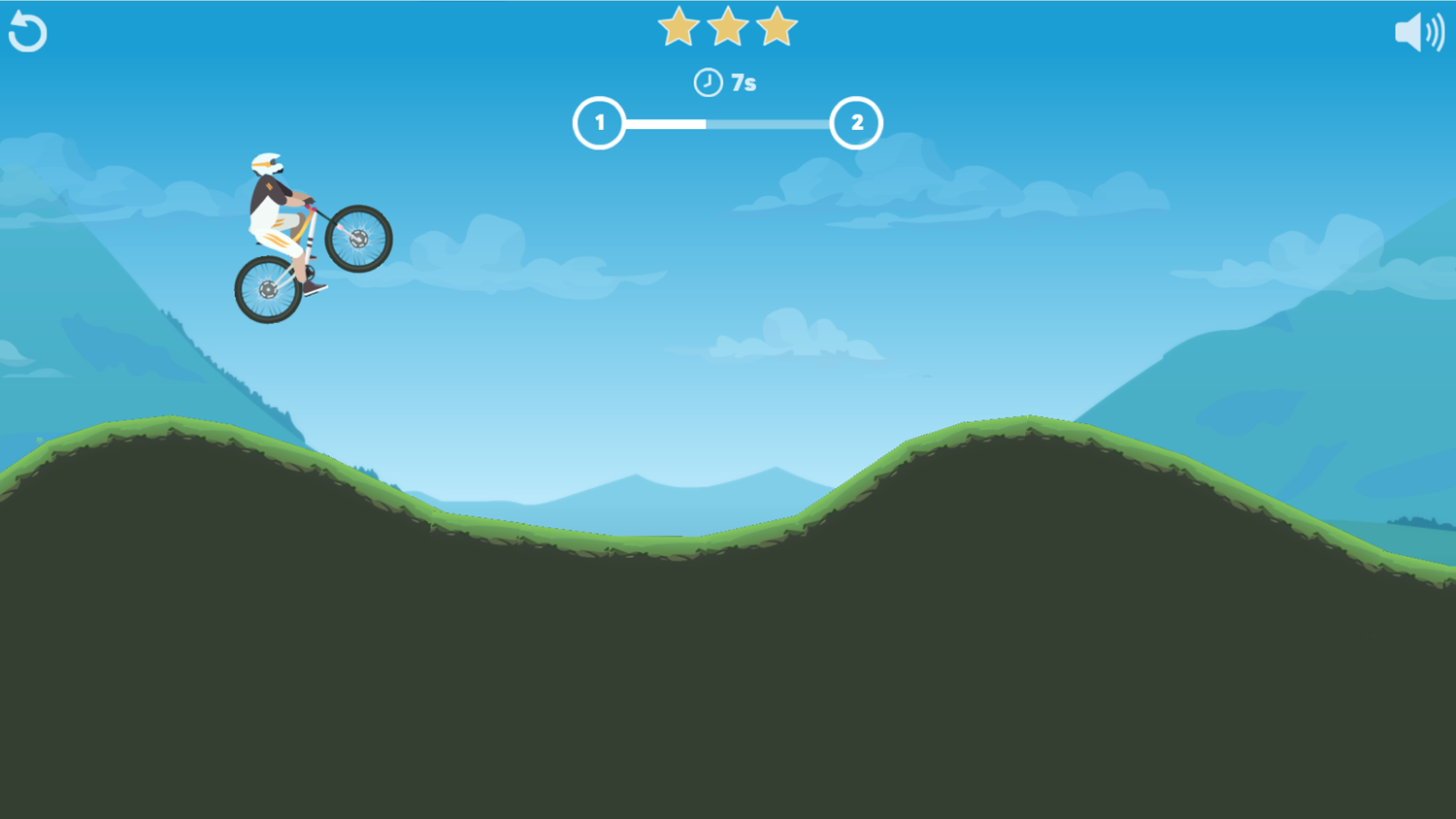 Mountain Rider Game Play Screenshot.