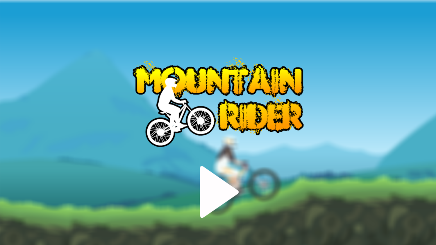 Mountain Rider Game Welcome Screen Screenshot.