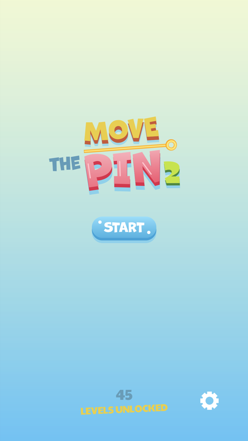 Move the Pin 2 Game Welcome Screen Screenshot.