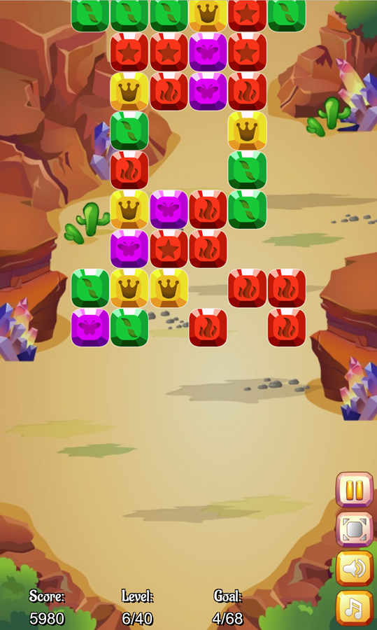 Moving Tiles Game Screenshot.