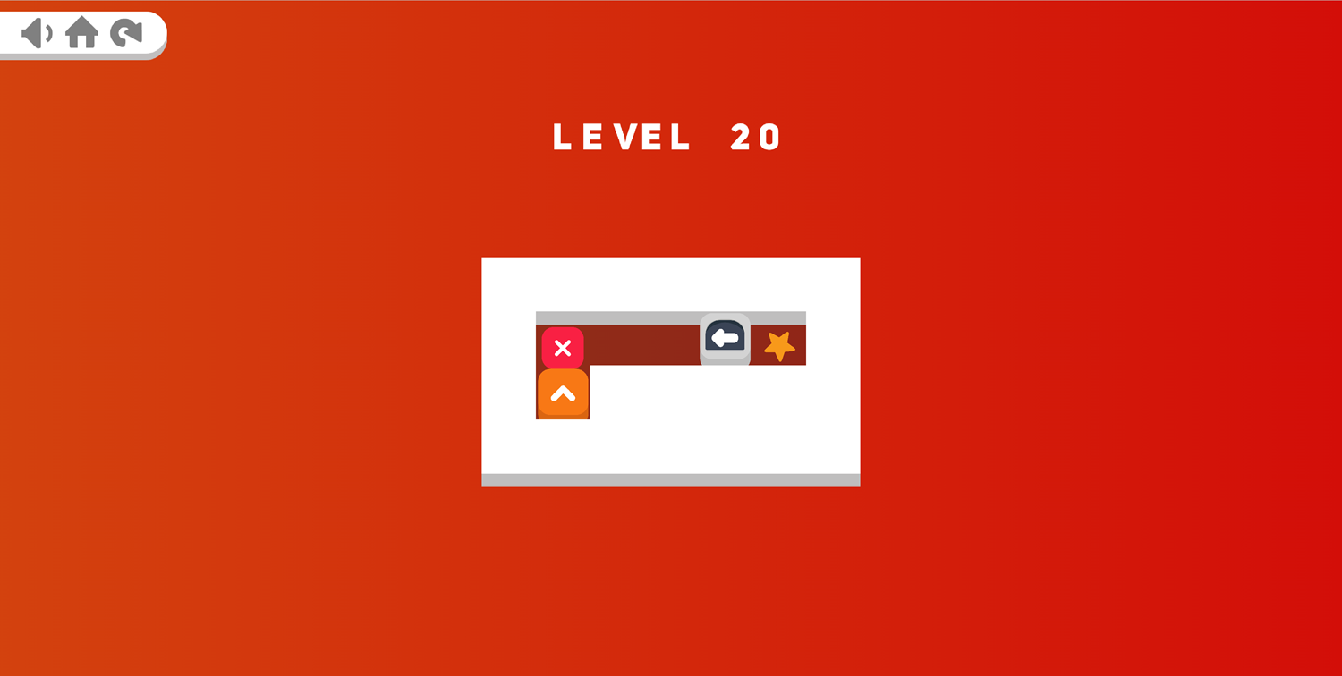 Movokku Game Level With a Red X Screenshot.