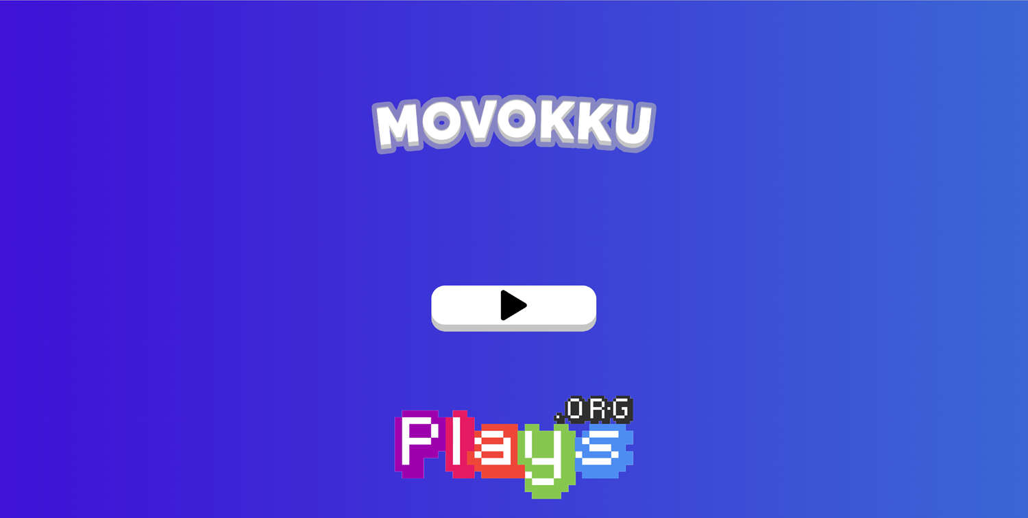 Movokku Game Welcome Screen Screenshot.