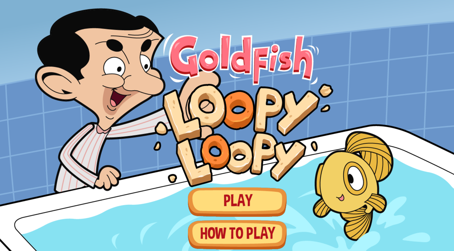 Mr. Bean Goldfish Loopy Loopy Welcome Screen Screenshot.