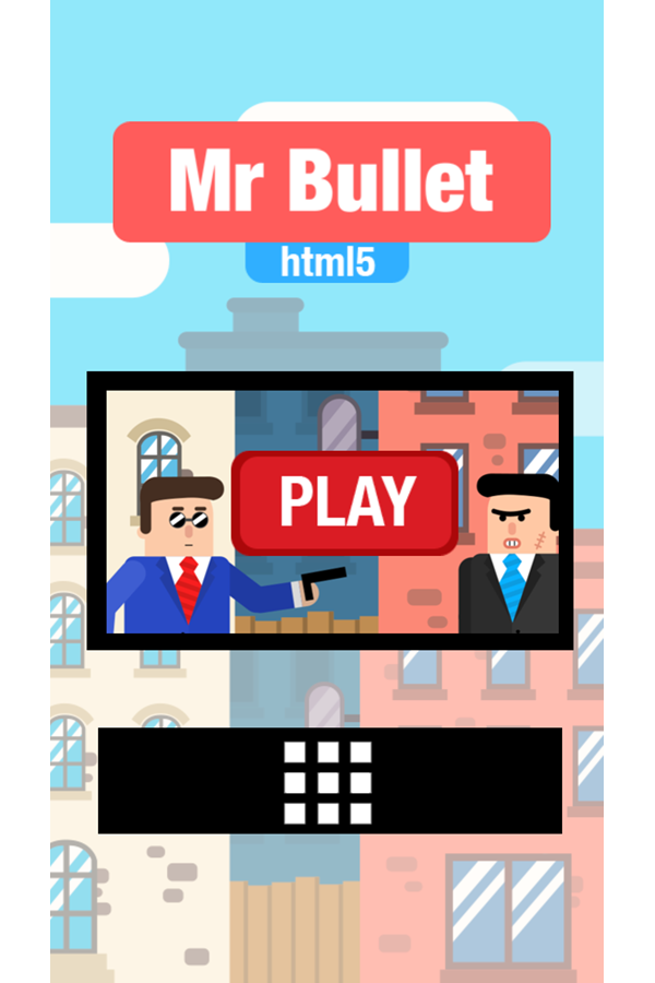 Mr Bullet Game Welcome Screenshot.