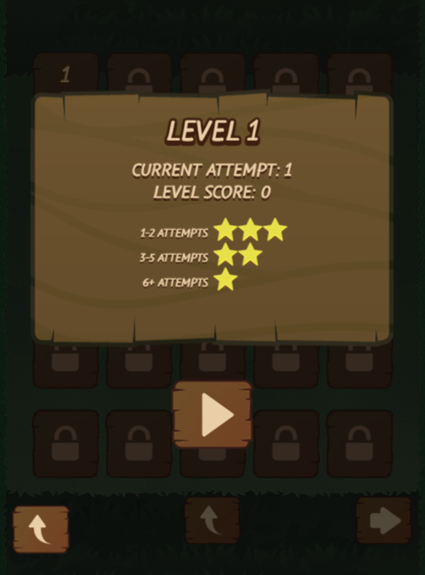 Mushroom Pop Game Level Goal Screenshot.