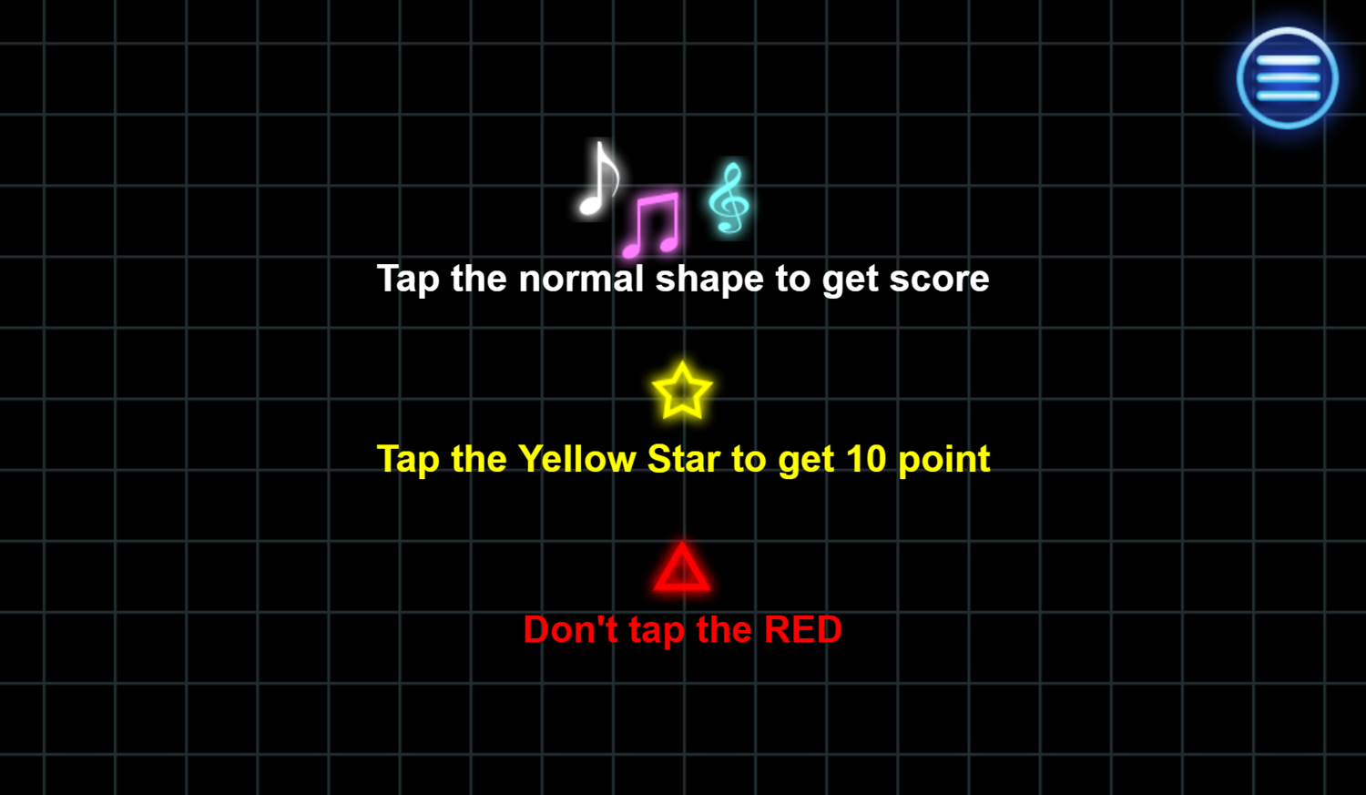 Music Catch Game How To Play Screenshot.