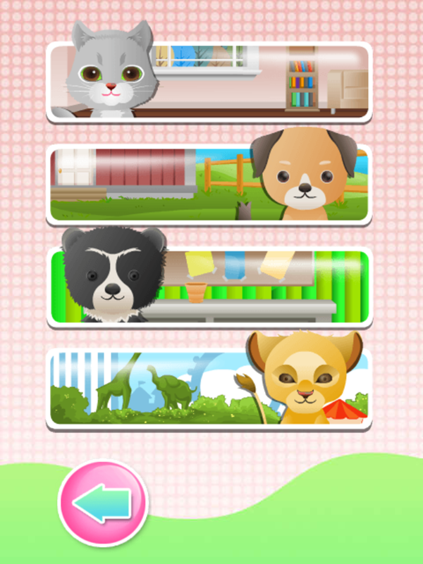 My Pet Spa Game Pet Select Screenshot.