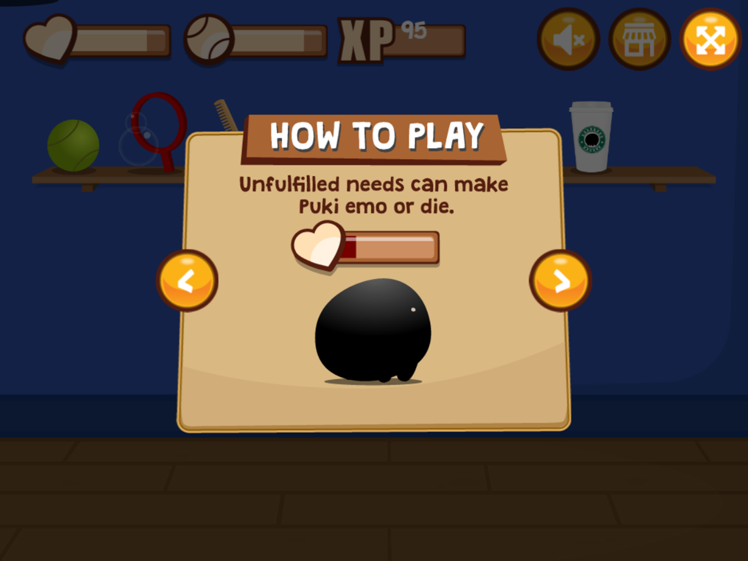My Puki Game Play Tips Screenshot.