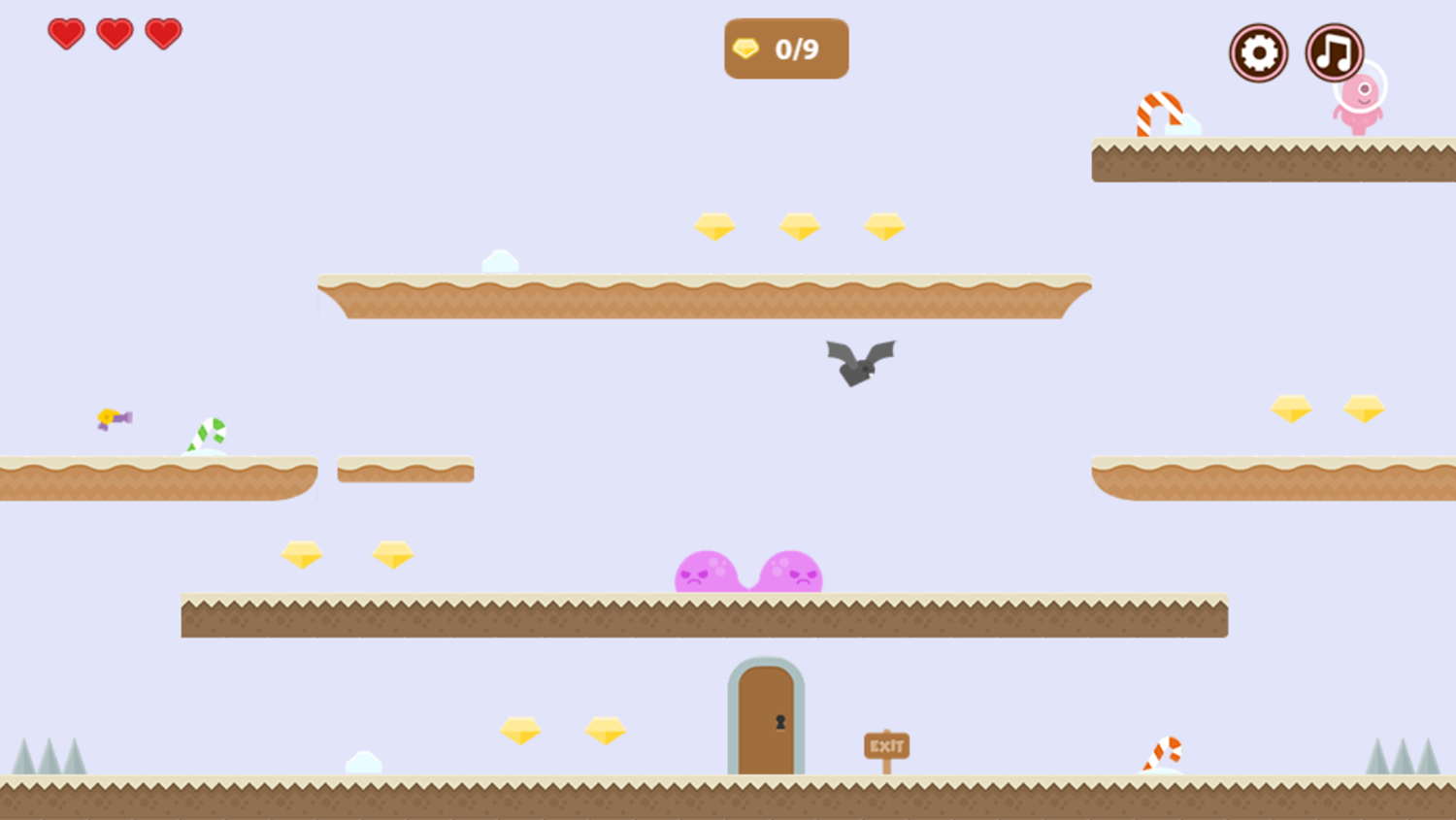 My Sweet Adventure Game Level With a Moving Platform Screenshot.