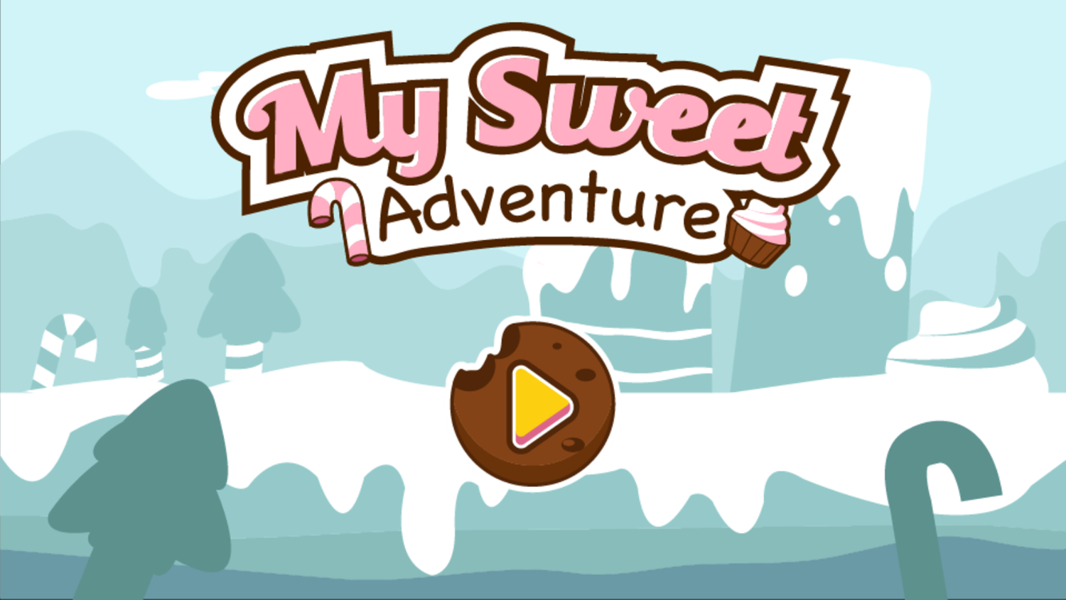 My Sweet Adventure Game Welcome Screen Screenshot.