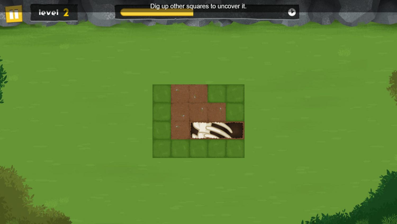 Nature Cat Hal's Big Dig Game Play Screenshot.