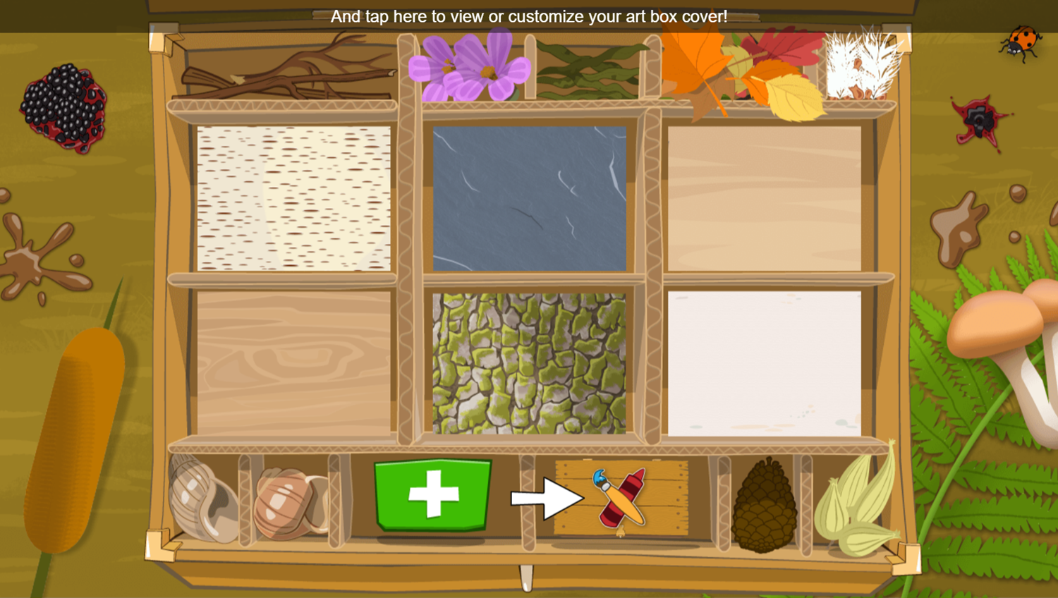 Nature Cat Nature Art Box Game Create Own Art Screenshot.