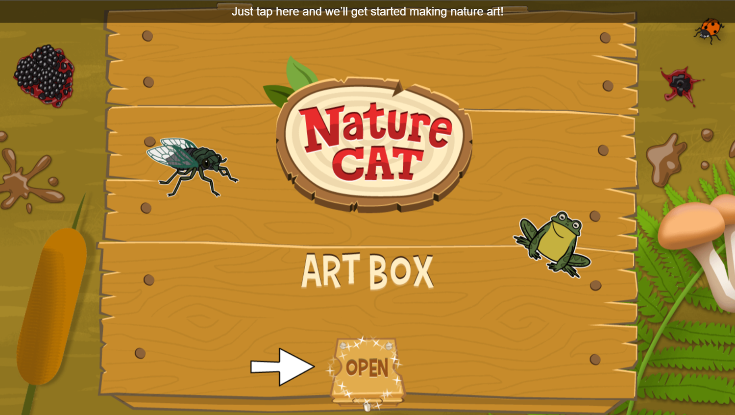 Nature Cat Nature Art Box Game Open Art Box Screenshot.