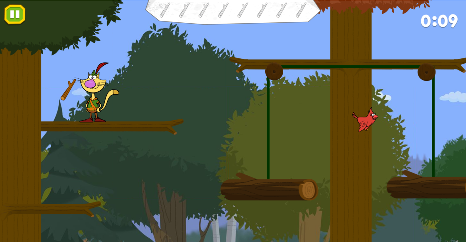 Nature Cat's Adventure Game Screenshot.