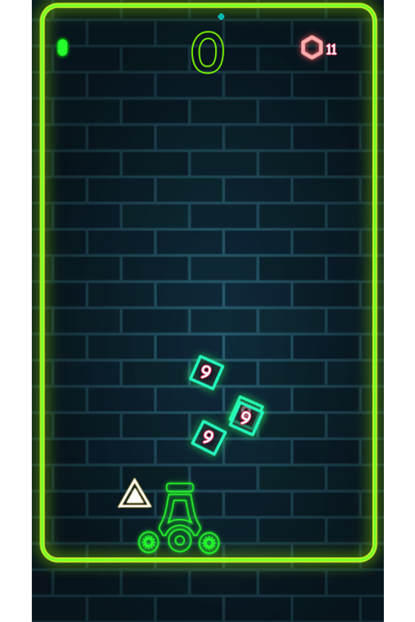 Neon Cannon Game Screenshot.