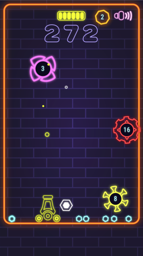 Neon War Game Screenshot.