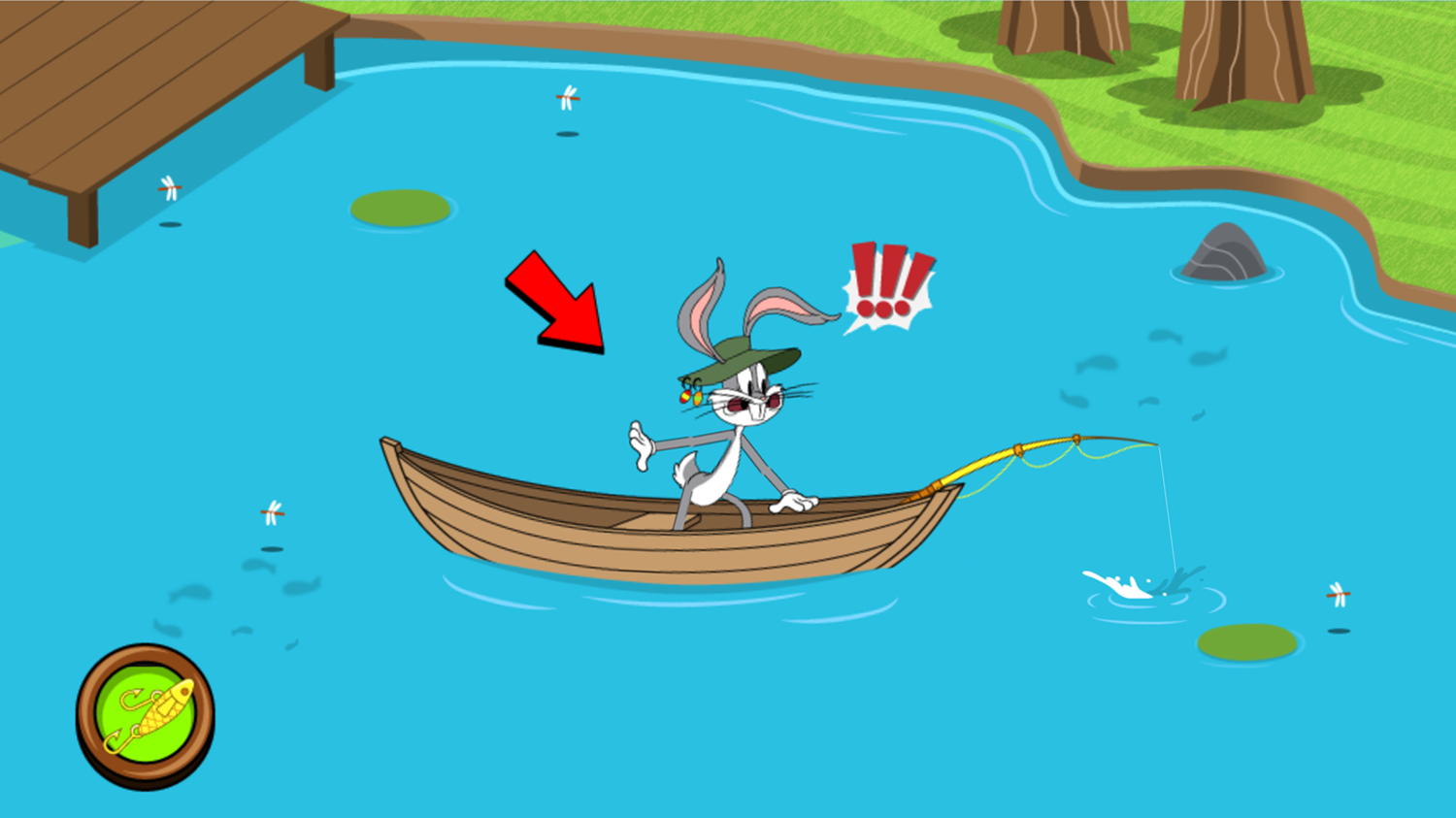 New Looney Tunes Gone Fishin Game Bite Screenshot.