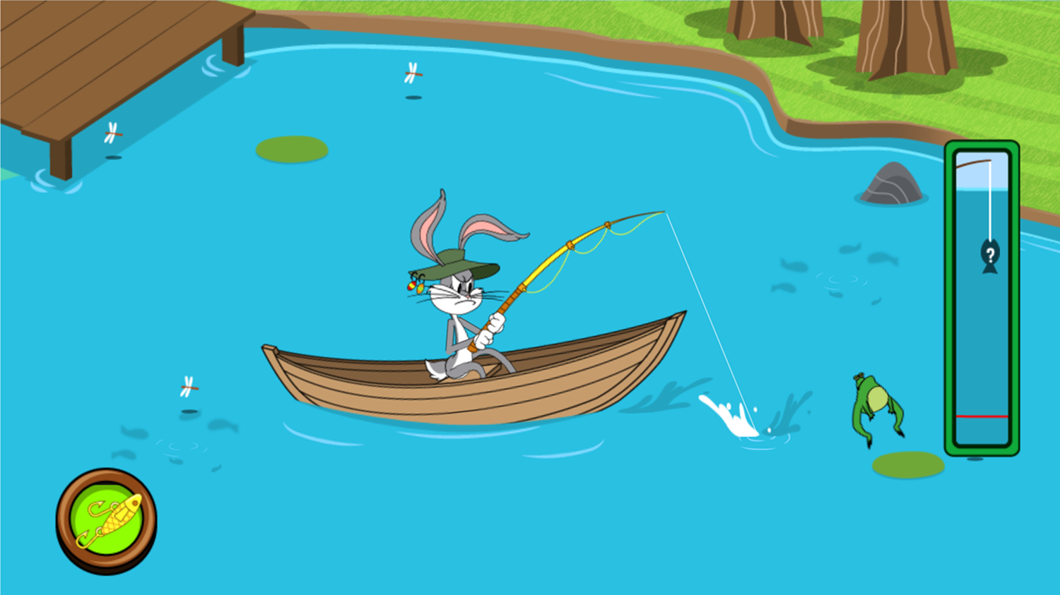 New Looney Tunes Gone Fishin Game Reeling Screenshot.