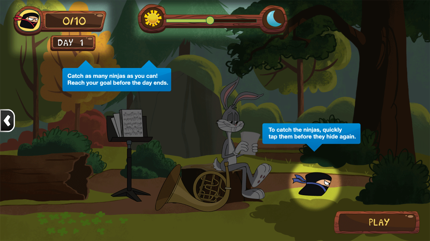 New Looney Tunes Nimble Ninjas Game How To Play Screenshot.