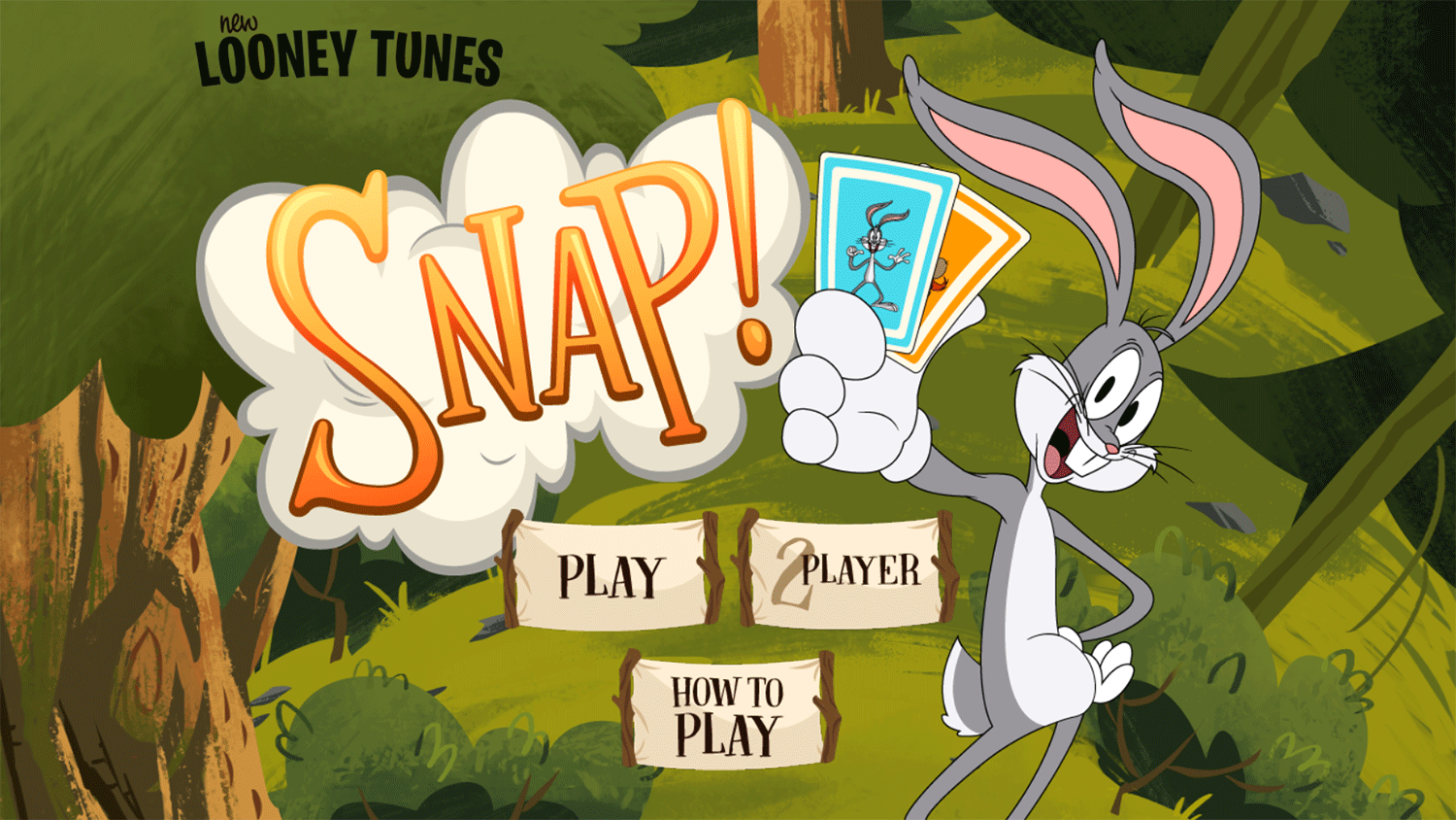 New Looney Tunes Snap Game Welcome Screen Screenshot.