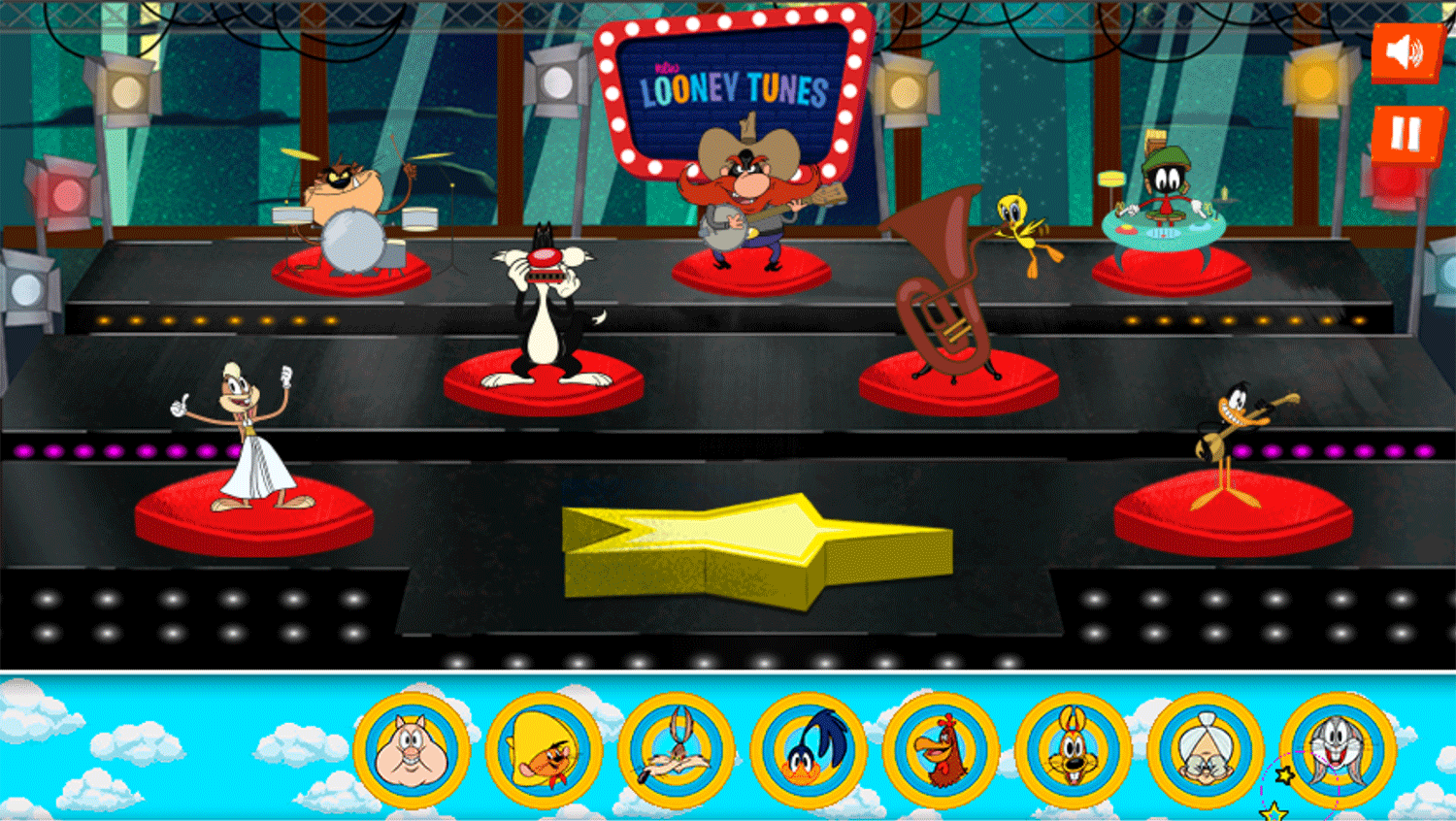 New Looney Tunes Wacky Band Game Screenshot.