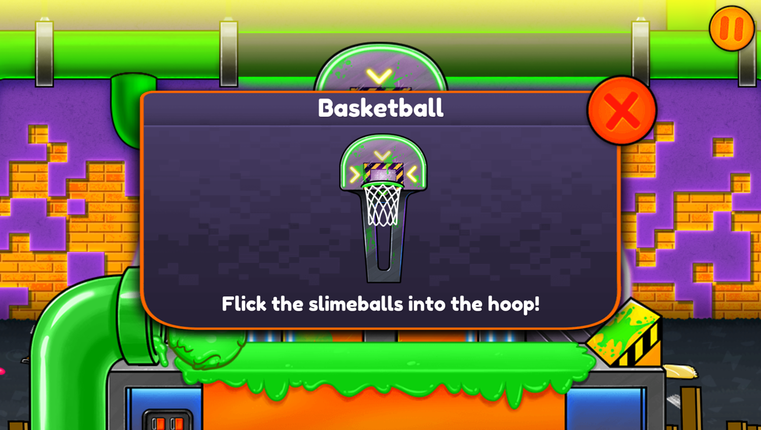 Nick Arcade Game Stage Select Basketball How To Play Screenshot.