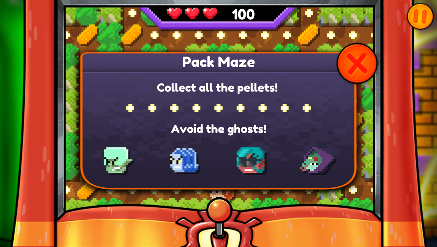 Nick Arcade Game Stage Select Pack Maze How To Play Screenshot.