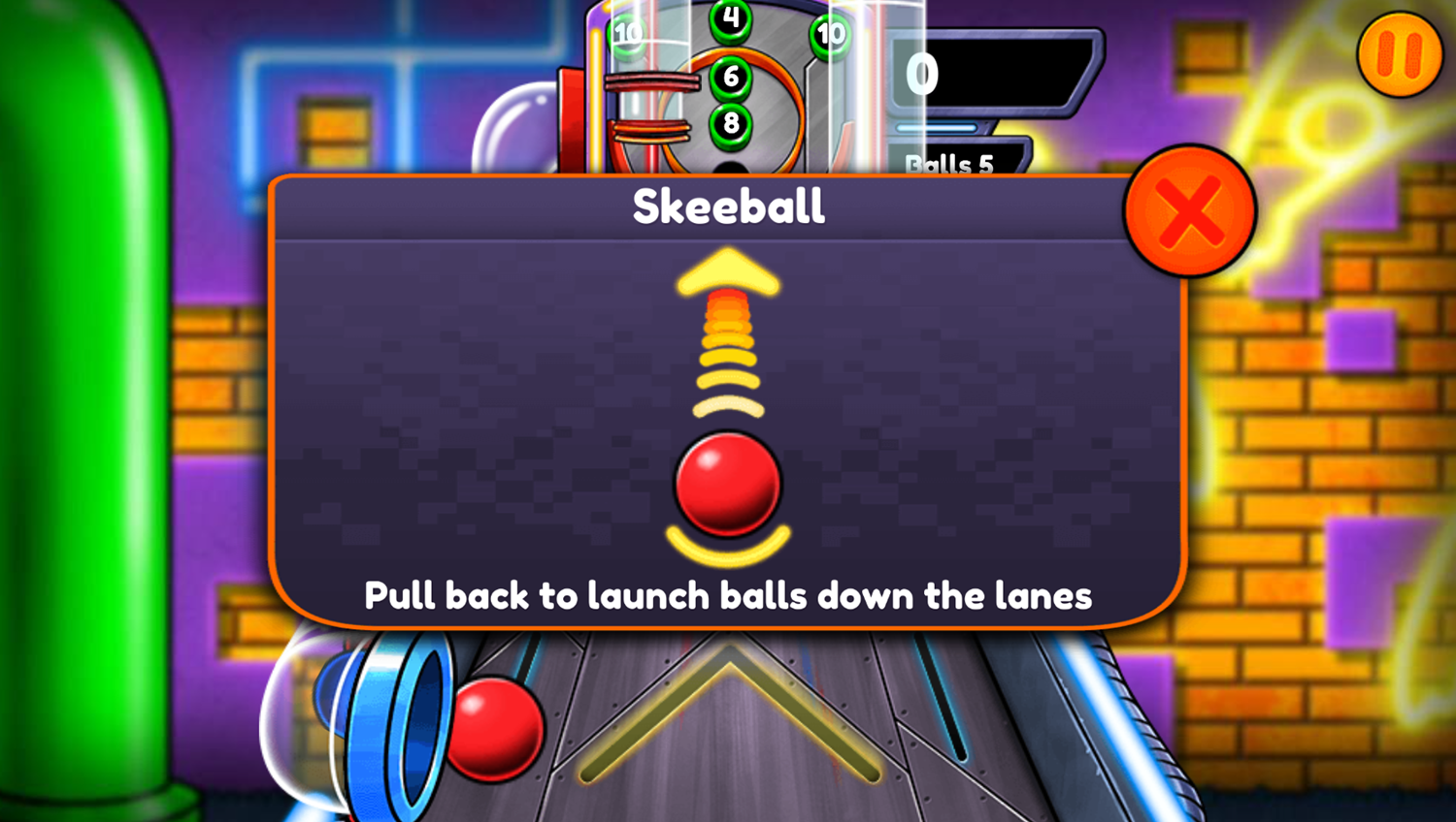 Nick Arcade Game Stage Select Skeeball How To Play Screenshot.