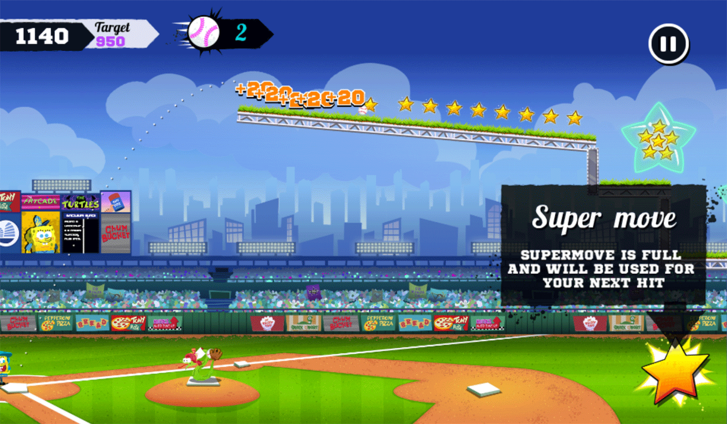 Nick Baseball Stars Extra Tips Screenshot.