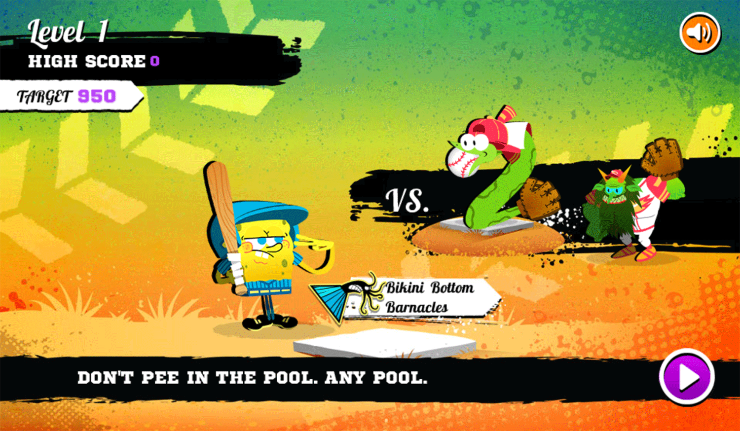 Nick Baseball Stars Loading Screen Screenshot.