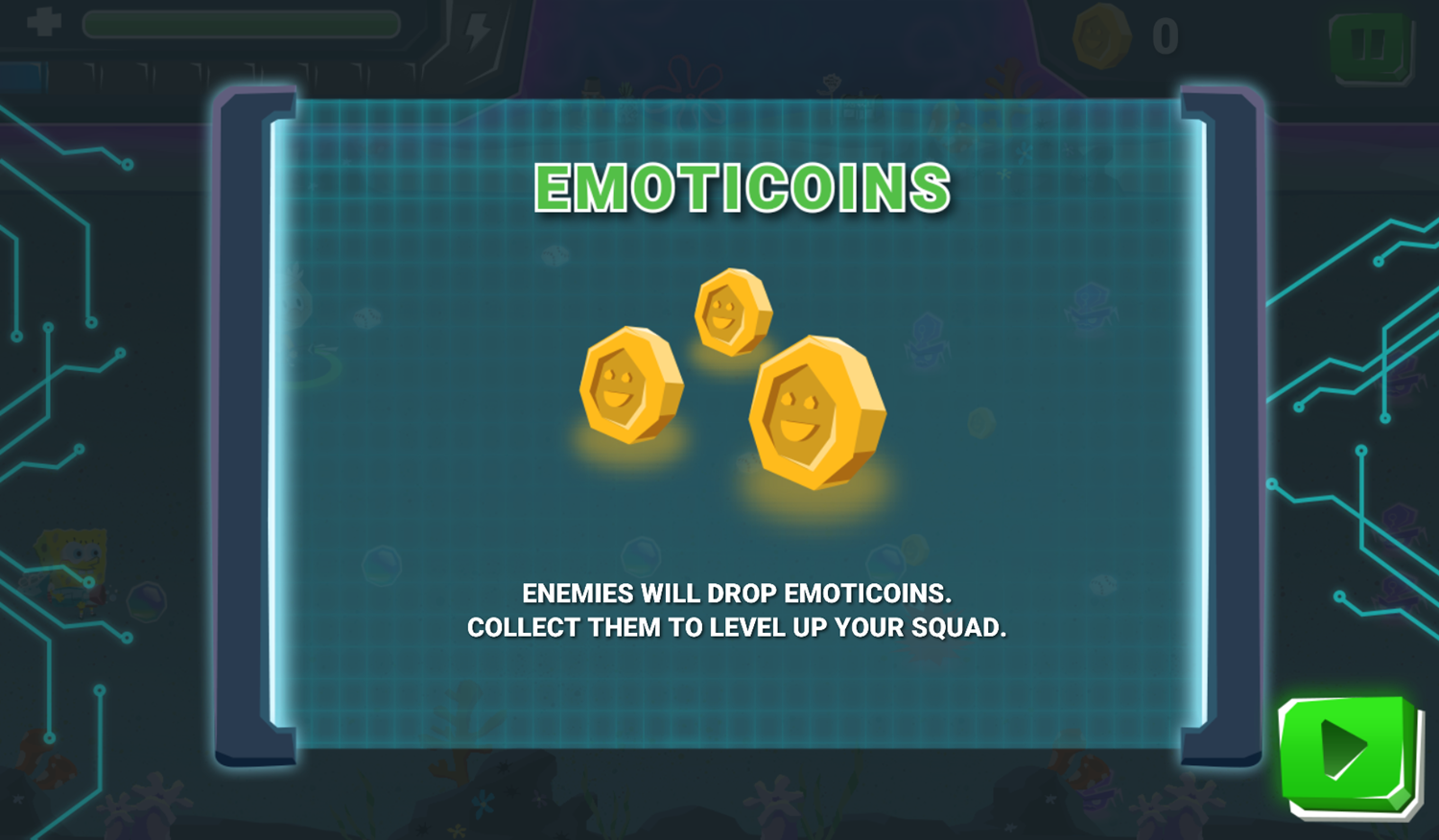 Nick Blaster Squad Game What Are Emoticoins Screenshot.