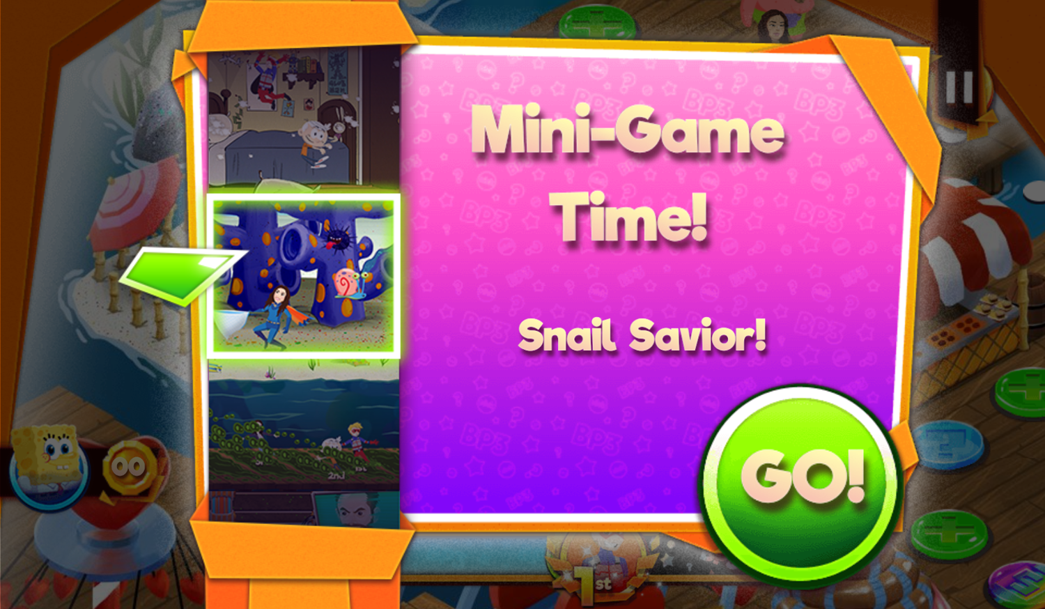 Nick Block Party 3 Game Mini Game Snail Savior Screenshot.