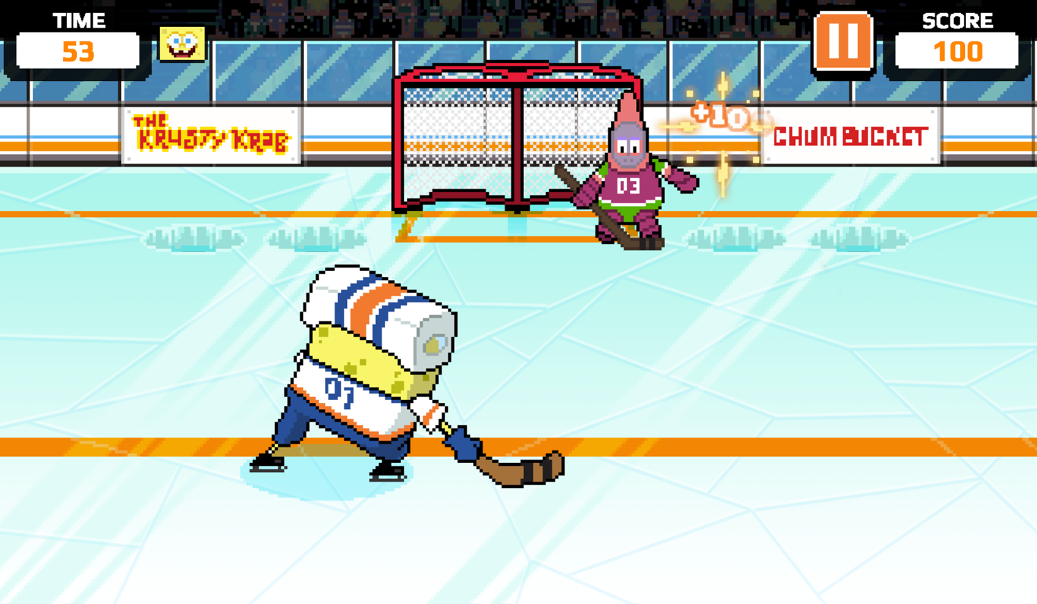 Nick Champions of the Chill 2 Game Bikini Bottom Shootout Gameplay Screenshot.