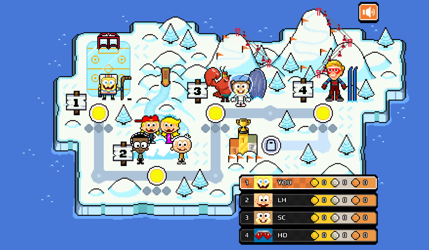 Nick Champions of the Chill 2 Game Start Screenshot.