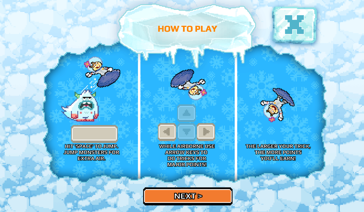 Nick Champions of the Chill 2 Game High Kickin Shreddin How To Play Screenshot.