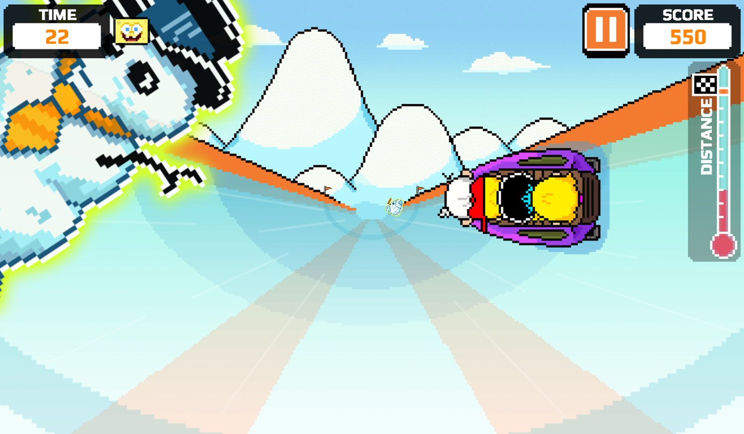 Nick Champions of the Chill 2 Game Loud Loud Loud Sled Gameplay Screenshot.