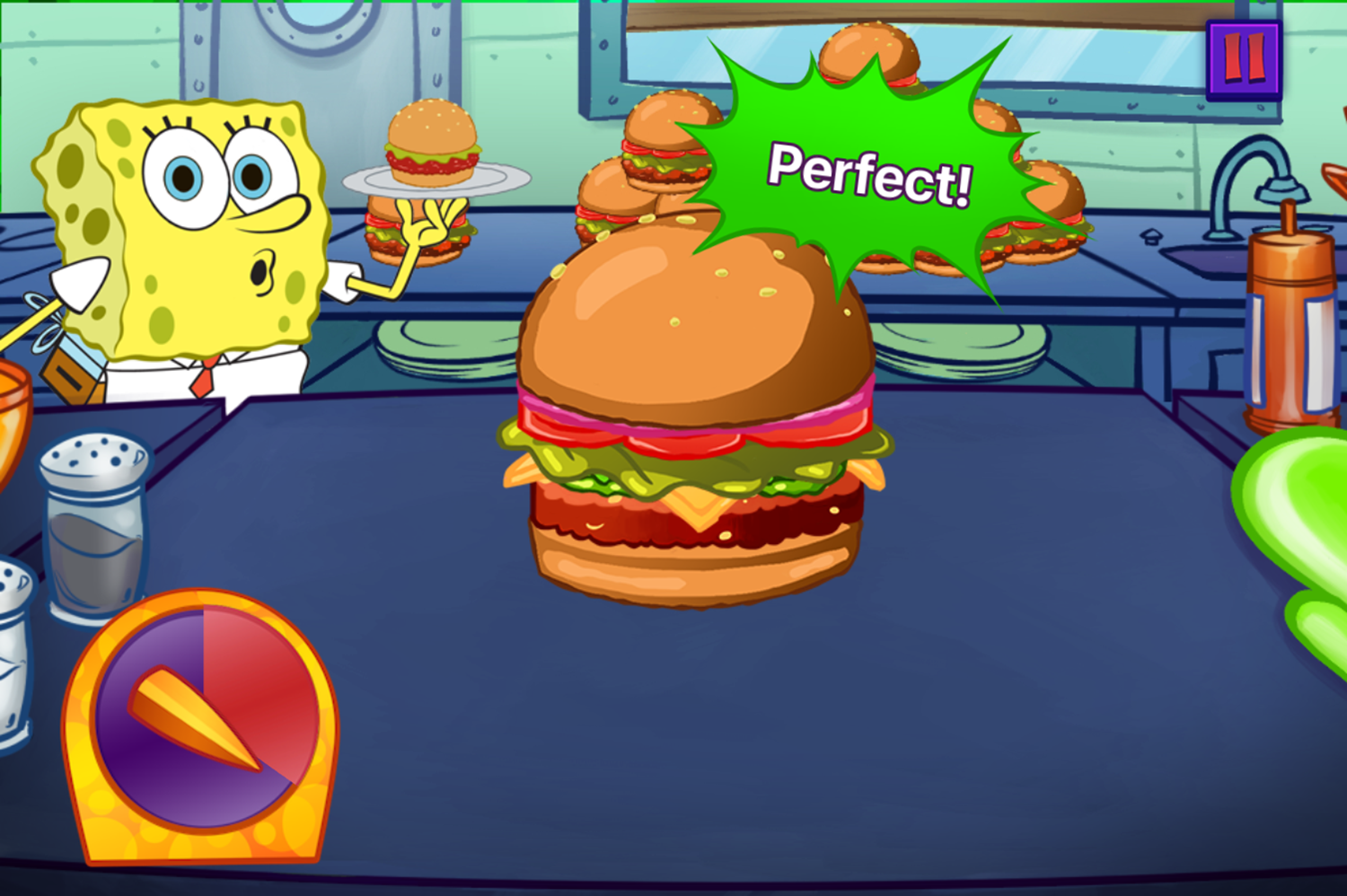Nick Cooking Contest Game Prepare Food Complete Screenshot.
