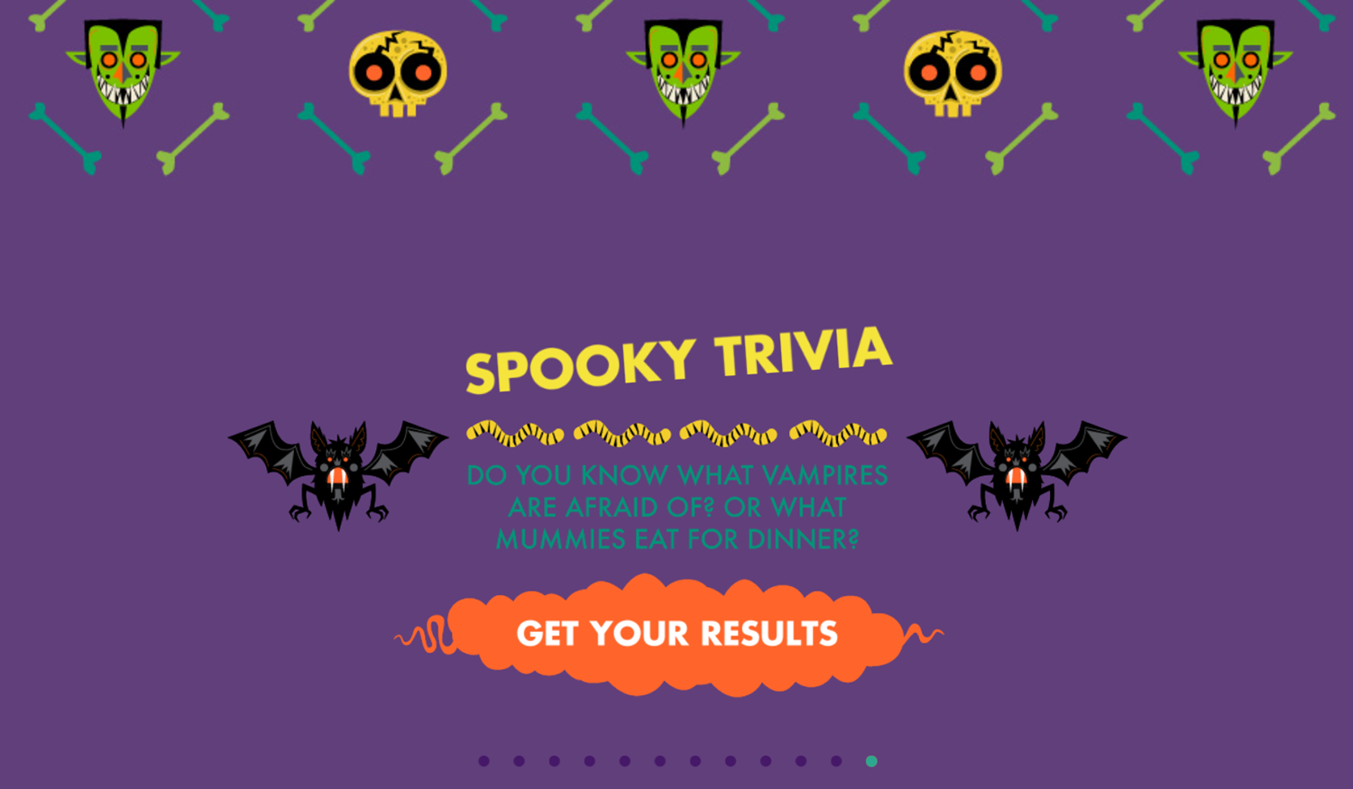 Nick Halloween Spooky Trivia Game Get Result Screenshot.