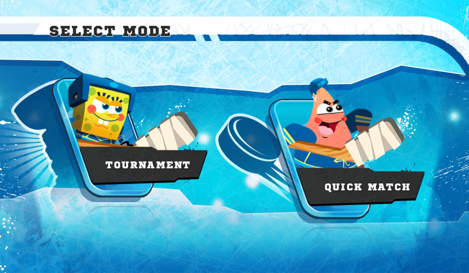 Nick Hockey Stars Select Mode Screenshot.