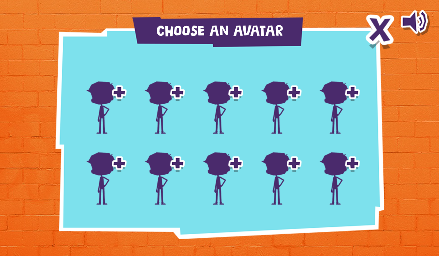 Nick Mega Cartoon Maker Game Choose Avatar Screenshot.
