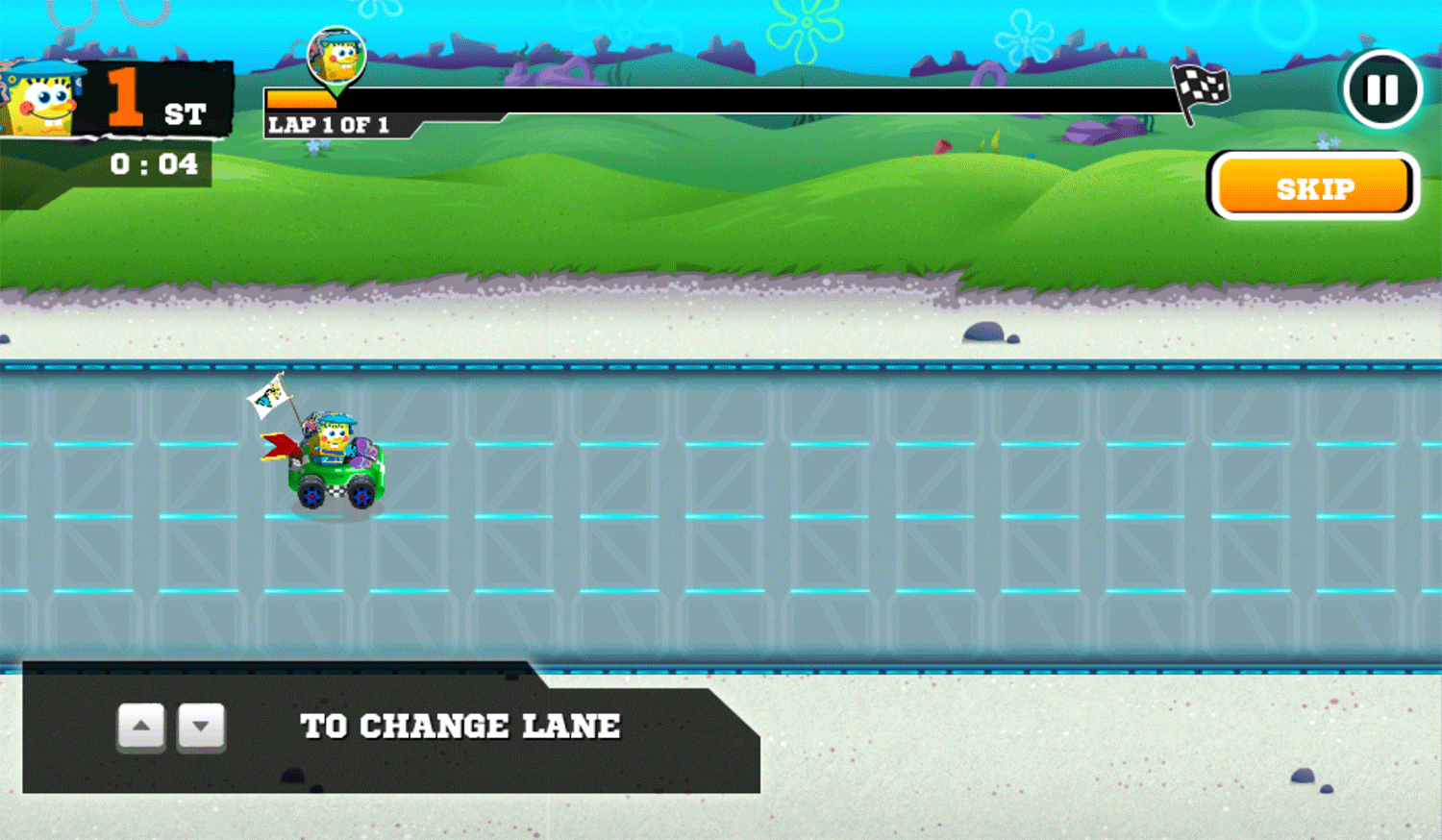 Nick Racing Stars Instructions Screenshot.