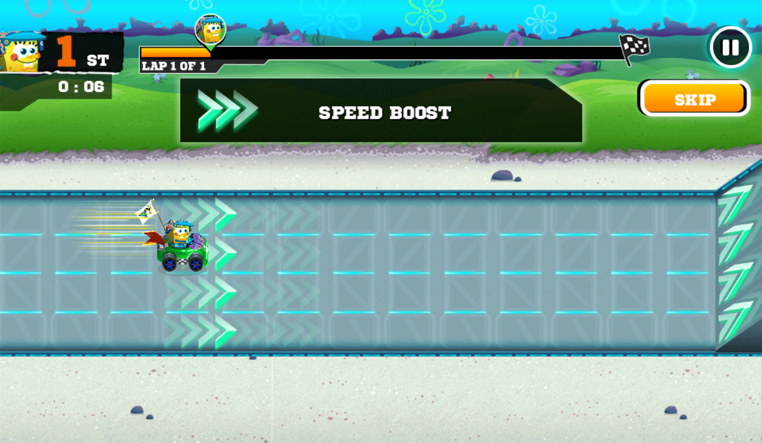 Nick Racing Stars Play Tips Screenshot.