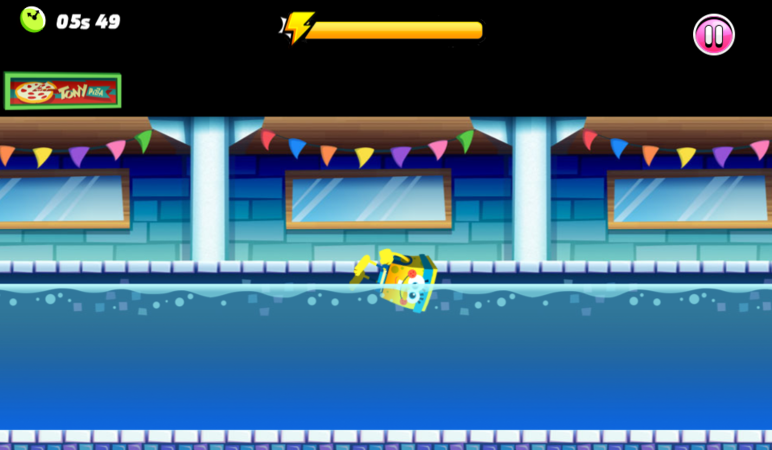 Nick Summer Sports Stars Swimming Game Play Screenshot.