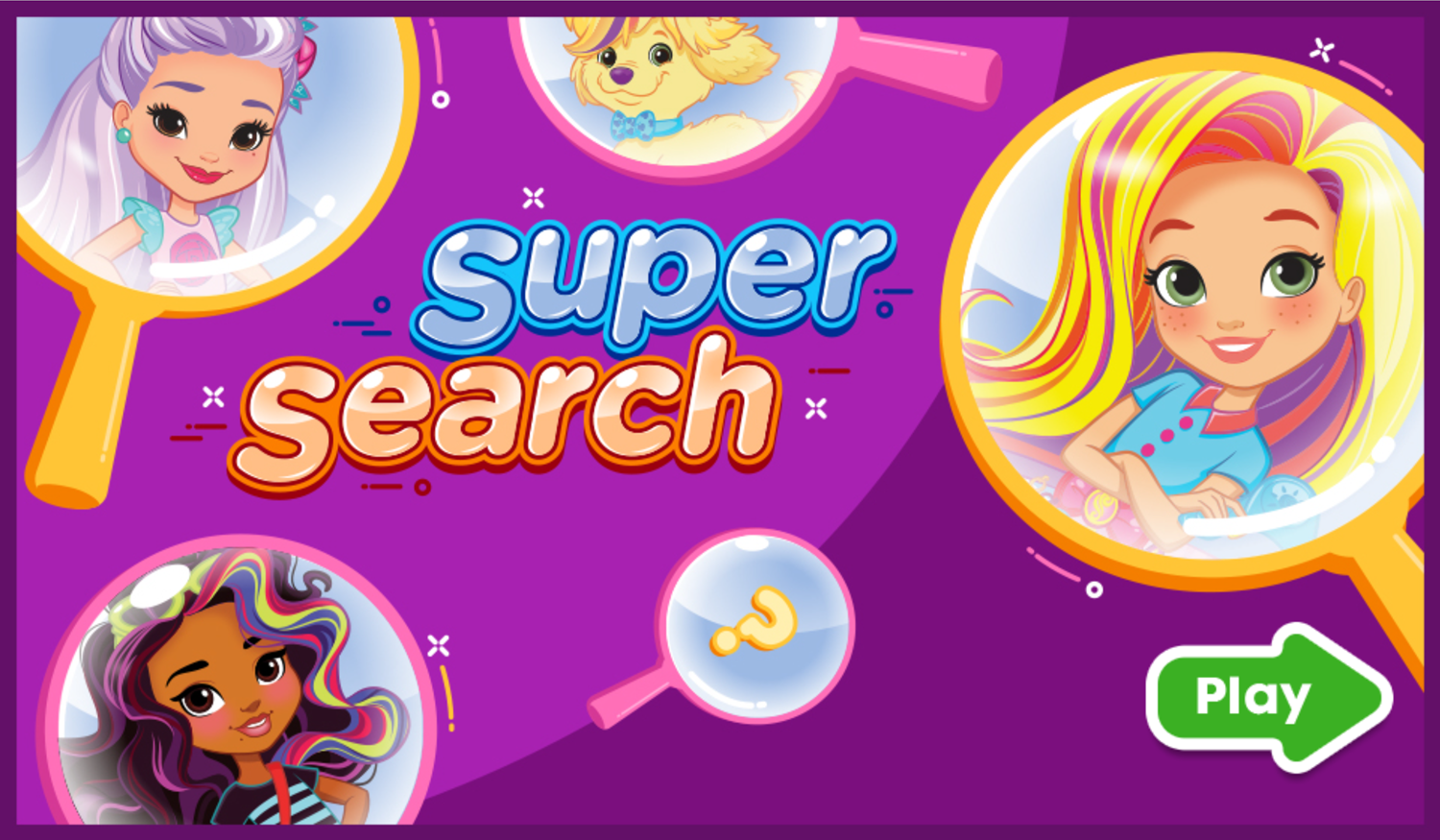 Sunny Day Super Search Game Welcome Screen Screenshot.
