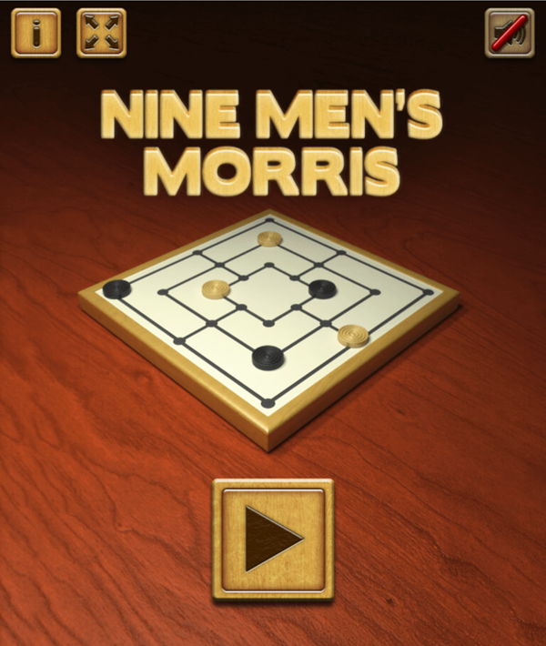 Nine Men's Morris Welcome Screen Screenshot.
