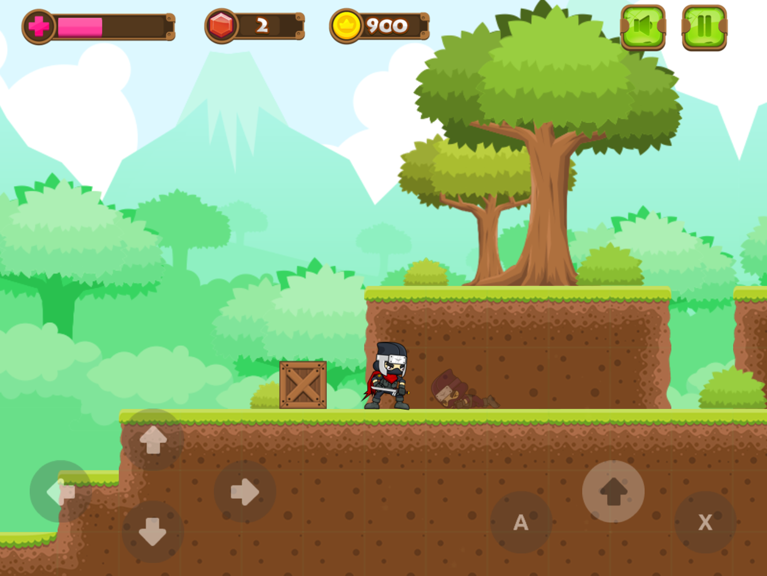 Ninja Boy Adventure 2 Game Level Play Screenshot.