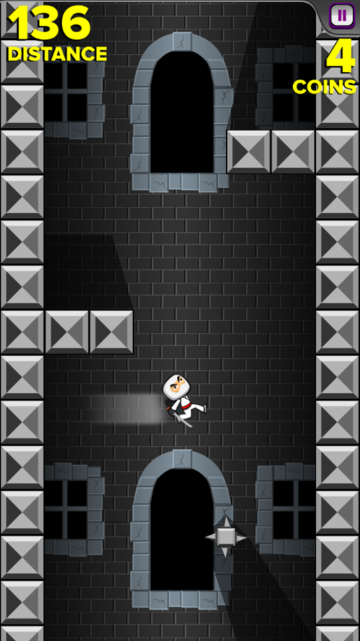 Ninja Gravity Game Play Screenshot.