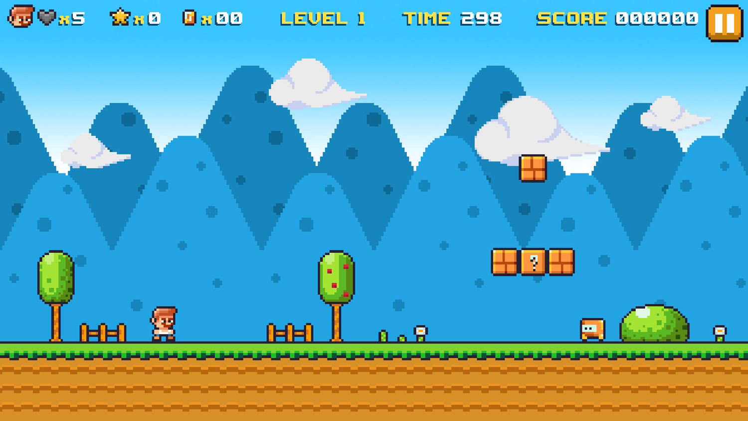Ninja Plumber Game Level Start Screenshot.