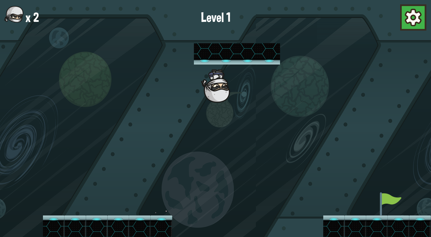 Ninja Run Game Level Play Screenshot.