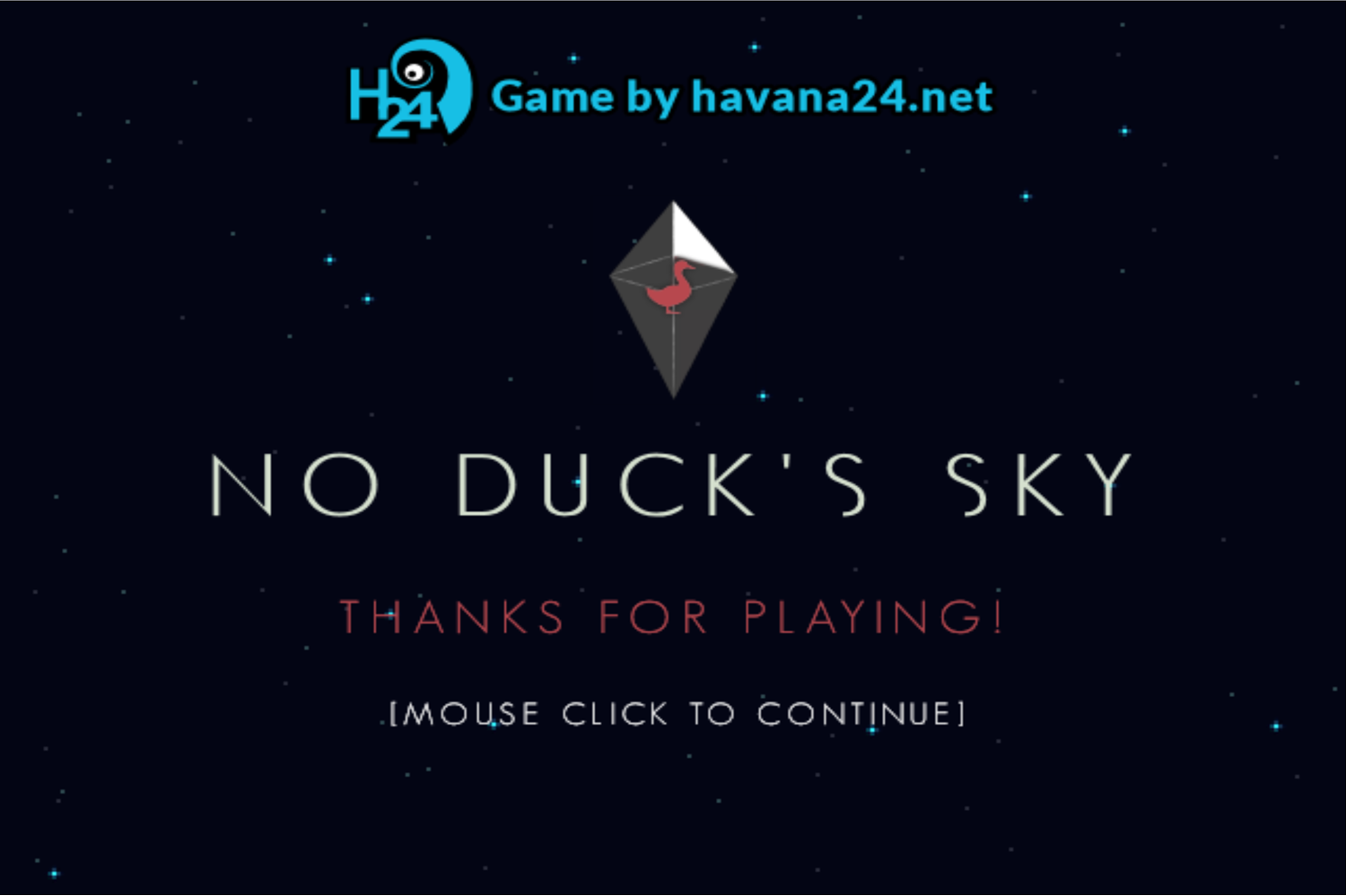 No Ducks Sky Game Beat Screenshot.